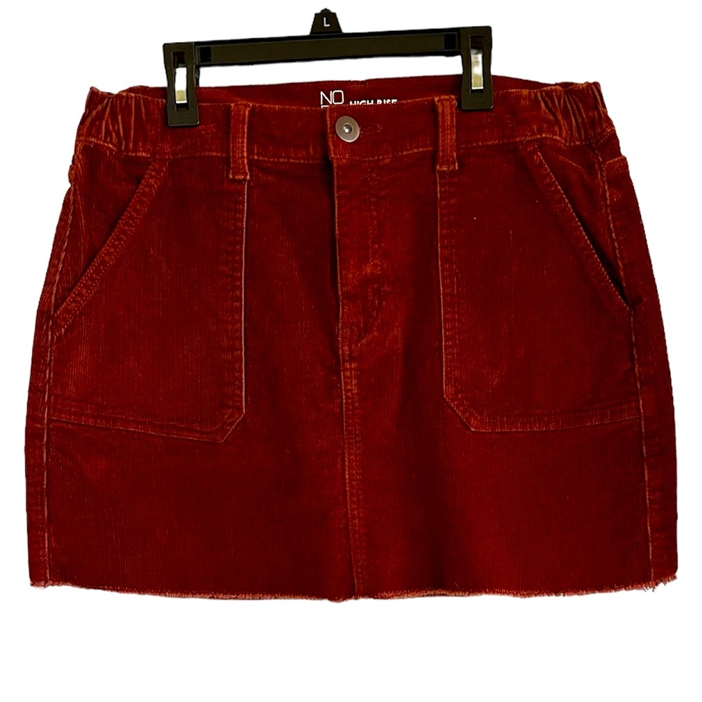 No boundaries, copper corduroy high-rise mini skirt junior, L (11–13)